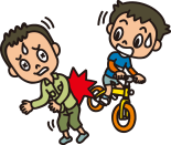 ���]�Ԃő��l�ɃP�K�������Ă��܂����Ƃ�