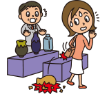 ���������ɂ��X�̏��i������ĉ󂵂Ă��܂����Ƃ�